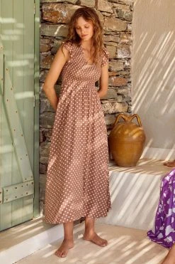 S21A Della Dress In Cinnamon Spot 12 S21A Della Dress In Cinnamon Spot