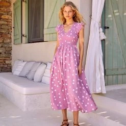 S21A Sale Della Dress In Rose Spot