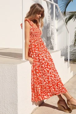 S21A Sale Della Dress In Sangria