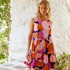 S21A Olivia Tie Dress In Loulida Sale