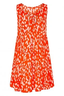 S21A Olivia Tie Dress In Sangria Sale
