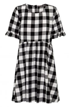 S21A Remi Dress In Granite Gingham Sale