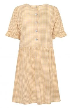 S21A Remi Dress In Sesame Gingham Sale