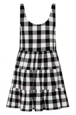 S21A Winifred Mini Dress In Granite Gingham Sale