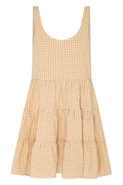 S21A Sale Winifred Mini Dress In Sesame Gingham