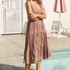 S21A Winifred Midi Dress In Cinnamon Spot