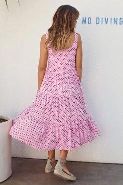 S21A Winifred Midi Dress In Lychee