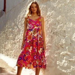 S21A Winifred Midi Dress In Paros