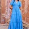 S21B Sale Cecile Summer Maxi Dress In Ocean