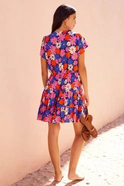 S21B Frankie Mini Dress In Azalea Sale