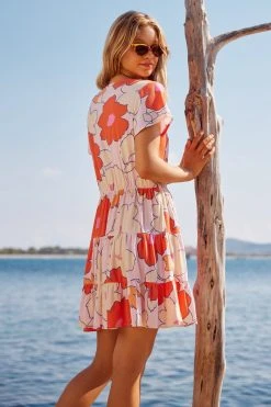 S21B Frankie Mini Dress In Pink Camellia