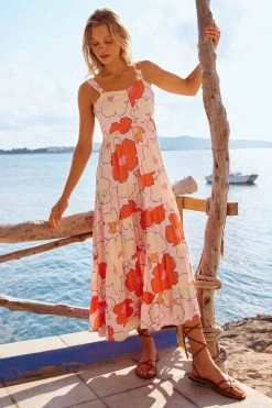 S21B Maisie Dress In Pink Camellia Sale