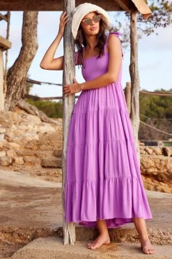 S21B Savannah Tie Dress In Iris Sale