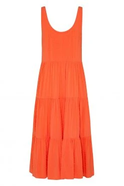 S21B Winifred Midi Dress In Coral