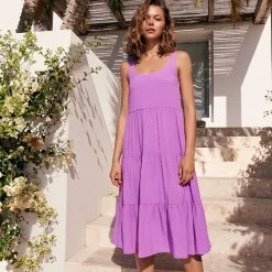 S21B Winifred Midi Dress In Iris 13 S21B Winifred Midi Dress In Iris