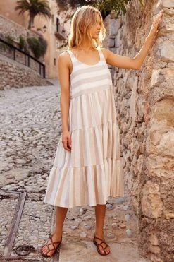 S21B Winifred Midi Dress In Sailor Stripe