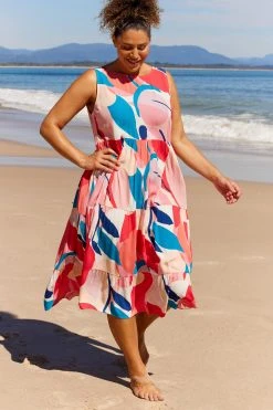 S21C Olivia Midi Tie Dress In Tulum Sale 10 S21C Olivia Midi Tie Dress In Tulum Sale