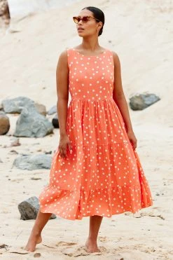 S21C Olivia Midi Tie Dress In Koh Phi Phi Sale