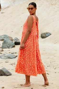 S21C Olivia Midi Tie Dress In Koh Phi Phi Sale