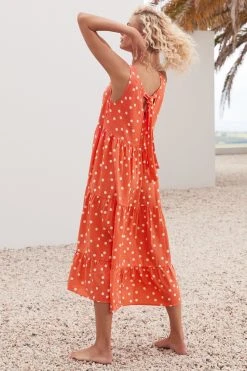 S21C Olivia Midi Tie Dress In Koh Phi Phi Sale