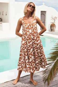 S21C Winifred Midi Dress In Seychelles Sale