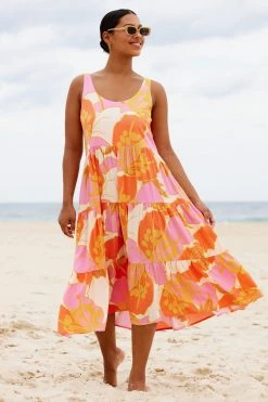 S21C Winifred Midi Dress In Tahiti