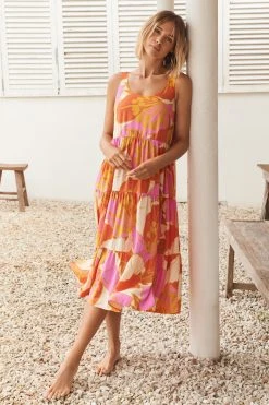 S21C Winifred Midi Dress In Tahiti