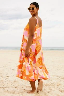 S21C Winifred Midi Dress In Tahiti