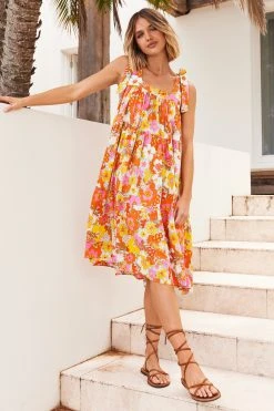 S21G Eliza Midi Dress In Havana