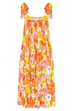 S21G Eliza Midi Dress In Havana