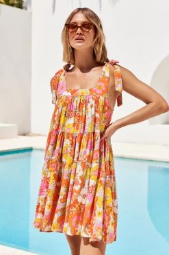 S21G Eliza Mini Dress In Havana Sale