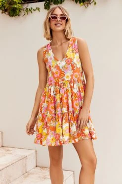 S21G Juniper Mini Dress In Havana