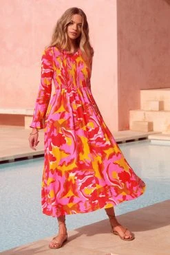 W22A Dahlia Dress In Saffron