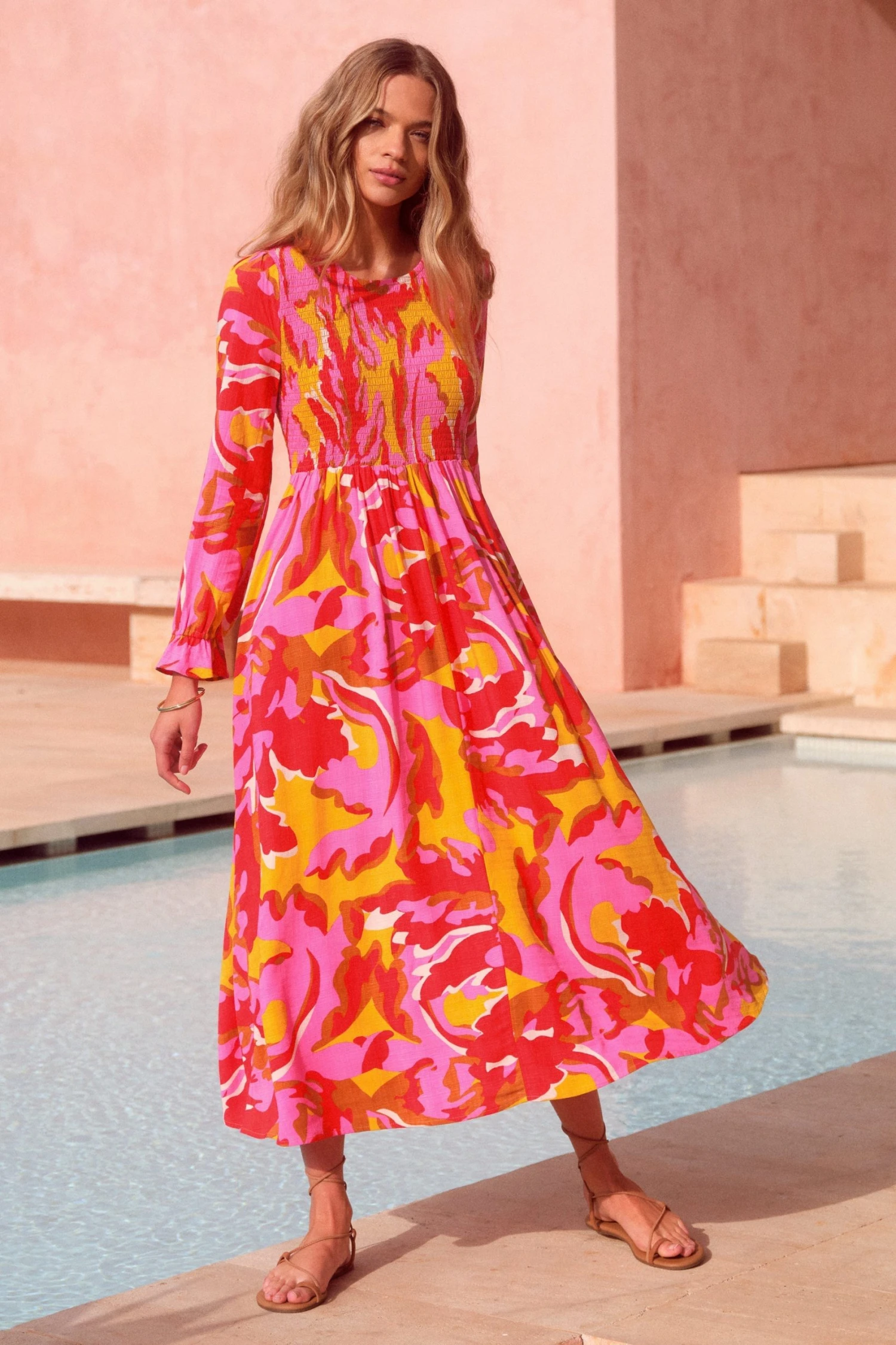 W22A Dahlia Dress In Saffron 1 W22A Dahlia Dress In Saffron