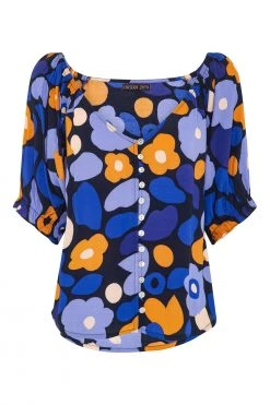 W22A Elodie Top In Lavender Tops