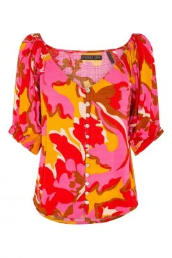 W22A Elodie Top In Saffron Tops 13 W22A Elodie Top In Saffron Tops