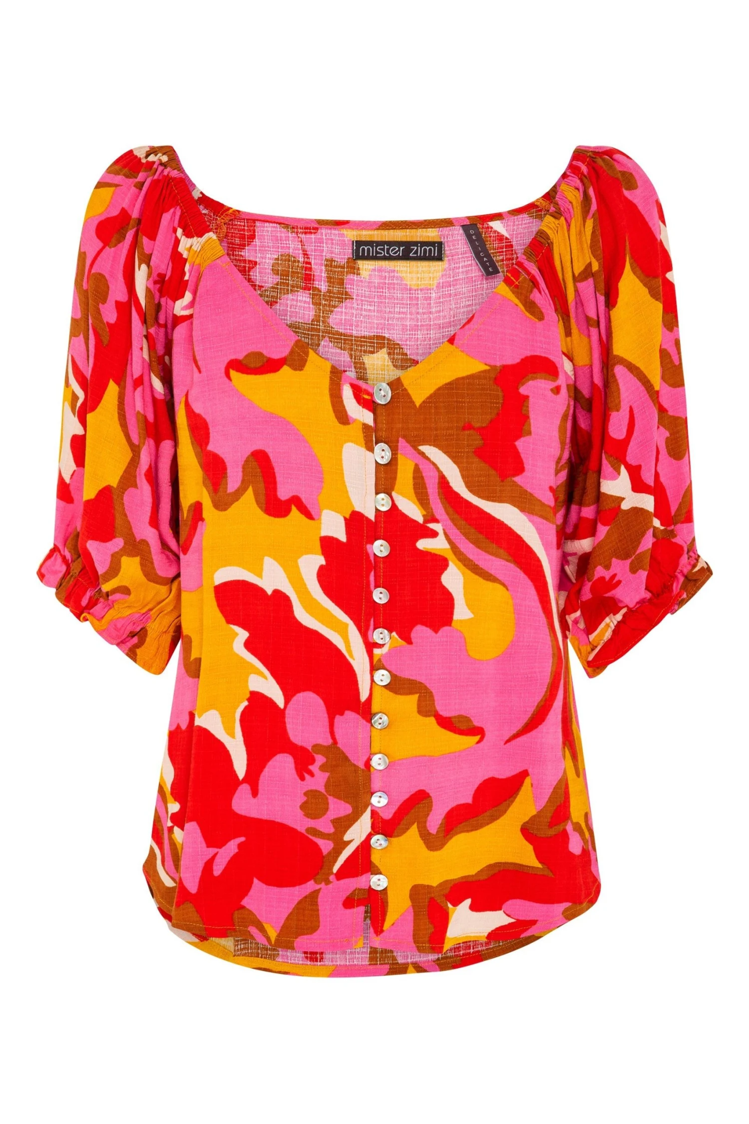 W22A Elodie Top In Saffron Tops 6 W22A Elodie Top In Saffron Tops