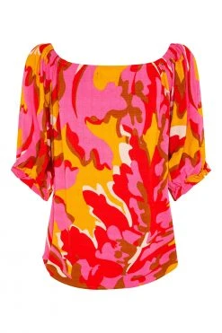 W22A Elodie Top In Saffron Tops 14 W22A Elodie Top In Saffron Tops