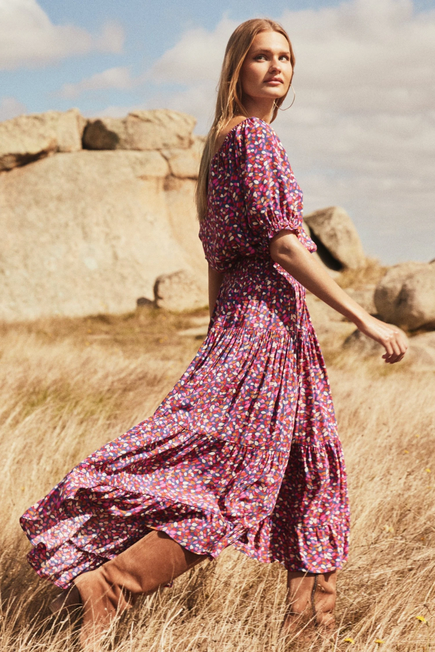 W22A Skirts Elyse Skirt In River Birch 2 W22A Skirts Elyse Skirt In River Birch