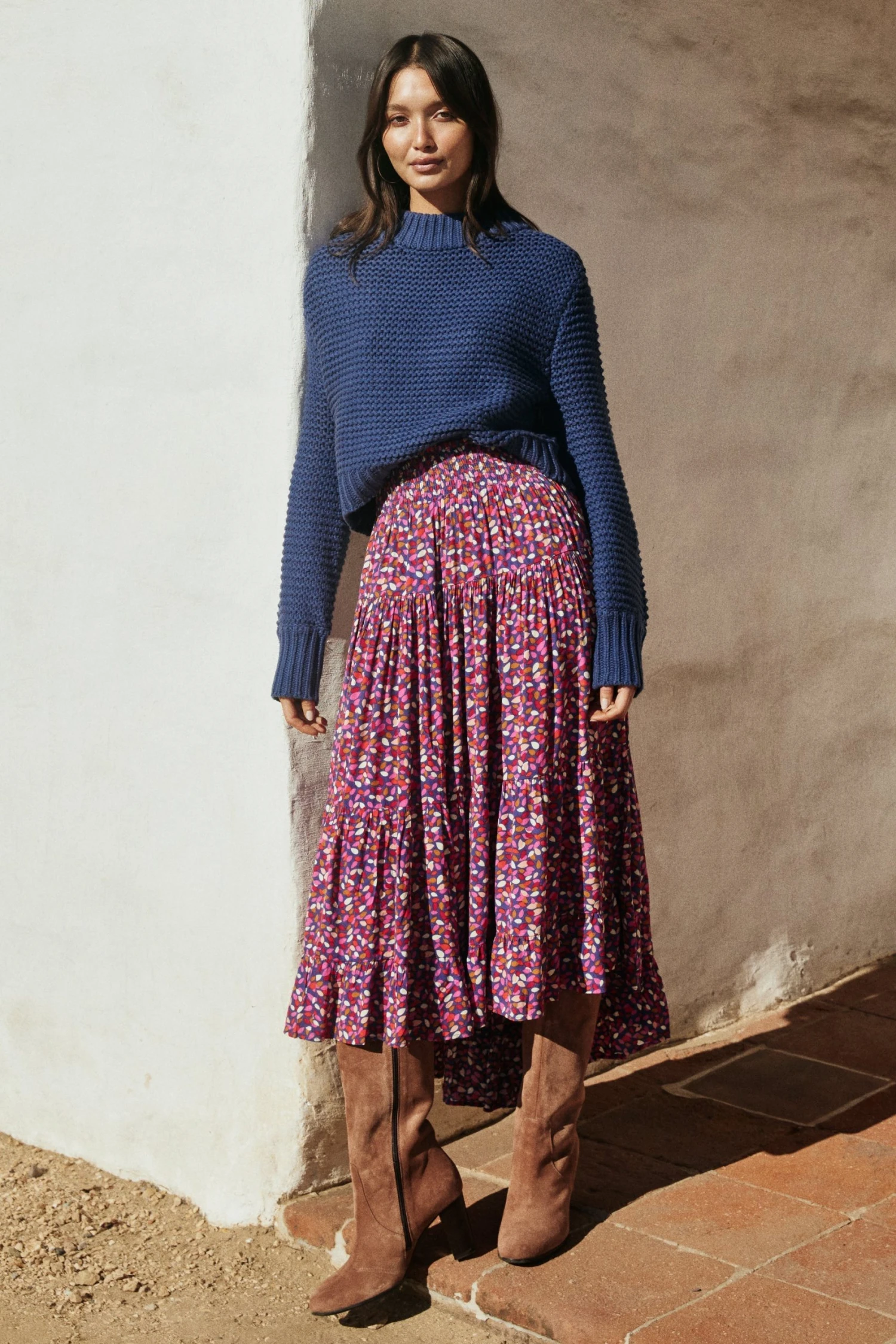 W22A Skirts Elyse Skirt In River Birch 3 W22A Skirts Elyse Skirt In River Birch