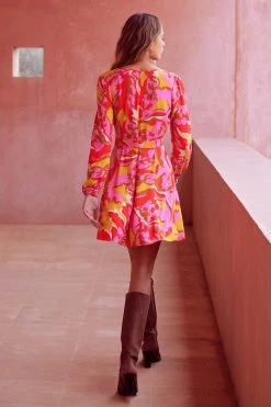 W22A Giselle Mini Dress In Saffron