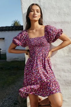 W22A Keira Mini Dress In River Birch Dresses