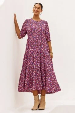 W22A Lottie Dress In River Birch Dresses