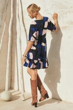 W22A Lottie Mini Dress In Agave