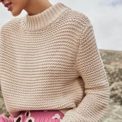 W22A Noa Jumper In Oatmeal Tops