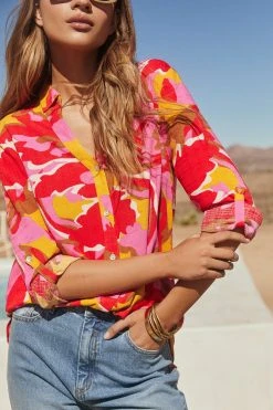 W22A Phoebe Shirt In Saffron Tops