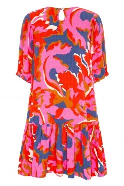 W22A Rosa Frill Sleeve Dress In Sugar Maple 16 W22A Rosa Frill Sleeve Dress In Sugar Maple