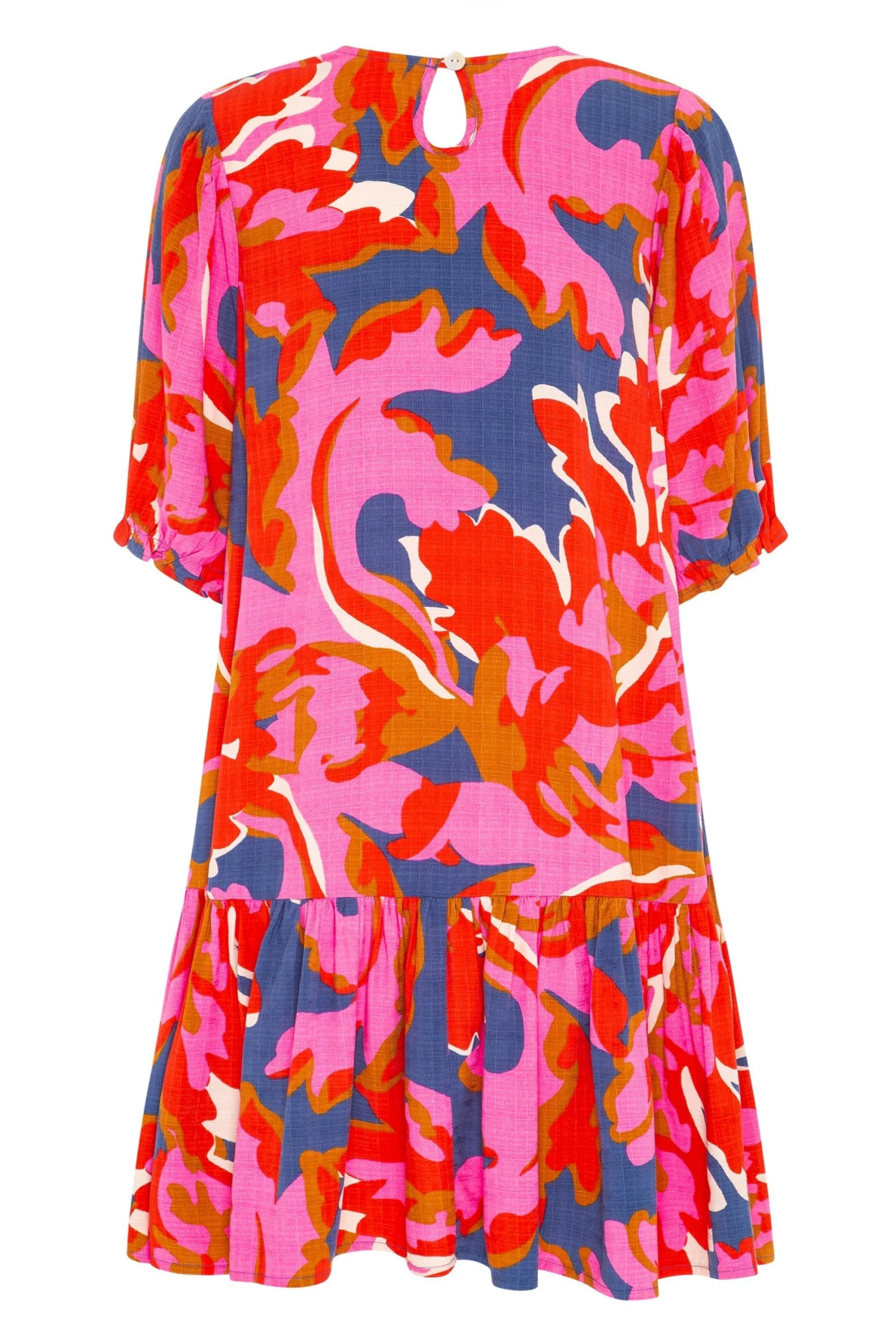 W22A Rosa Frill Sleeve Dress In Sugar Maple 8 W22A Rosa Frill Sleeve Dress In Sugar Maple