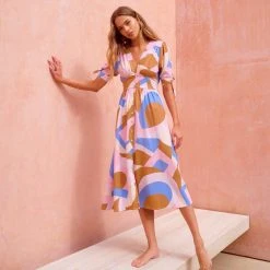 W22A Dresses Saskia Dress In Jacaranda