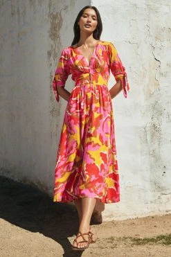 W22A Saskia Dress In Saffron Dresses